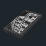 Roman Colosseum with Architectural Drawings Tri-fold Wallet<br><div class="desc">A picture of the Roman Colosseum complete with architectural drawings of the archways. One of the new seven wonders of the world,  the style of the building still influences modern design. A great gift for someone who loves architecture or studying ancient Rome.</div>