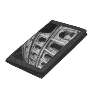 Roman Colosseum with Architectural Drawings Tri-fold Wallet