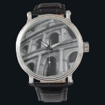 Roman Colosseum with Architectural Drawings Watch<br><div class="desc">A picture of the Roman Colosseum complete with architectural drawings of the archways. One of the new seven wonders of the world, the style of the building still influences modern design. A great gift for someone who loves architecture or studying ancient Rome.</div>