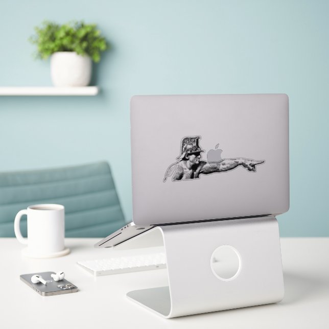 Roman Command Warrior Sticker (Laptop On Desk)