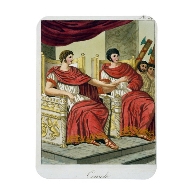 Roman Consuls, from 'L'Antica Roma', 1825 (colour Magnet (Vertical)
