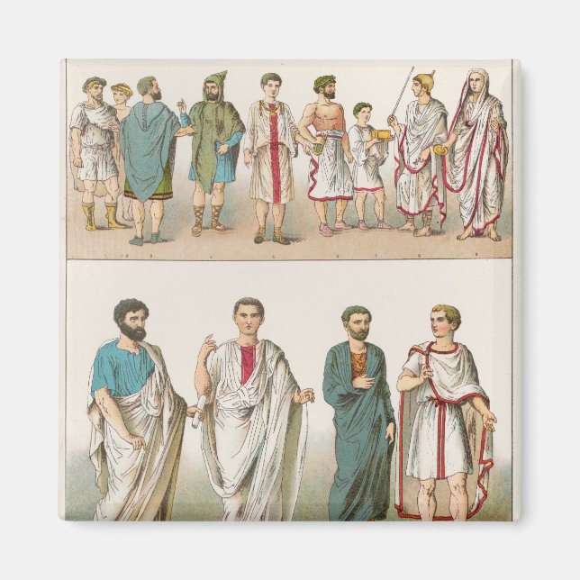 Roman Dress, from 'Trachten der Voelker', 1864 Magnet (Front)