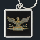 Roman Eagle Copper Keychain<br><div class="desc">Ancient emblem of the Roman Republic with look of tarnished copper.</div>