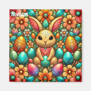 ROMAN ~ Easter Bunny and Eggs ~ Magnet