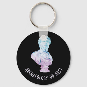 Roman Emperor Bust [archeology or bust] Keychain