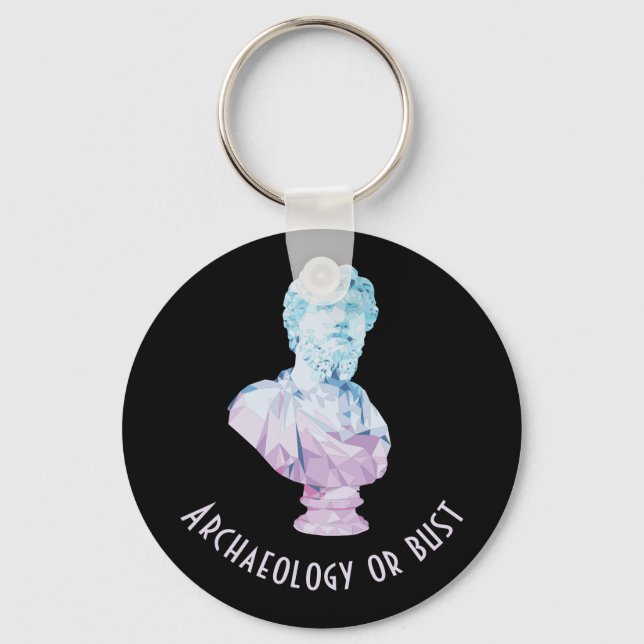 Roman Emperor Bust [archeology or bust] Keychain (Front)