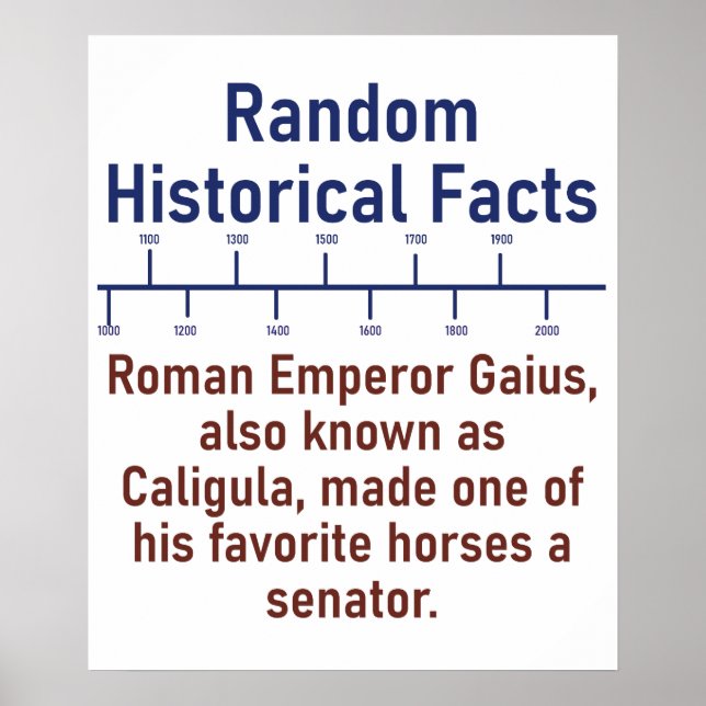 Roman Emperor Gaius Also Known As Caligula  - Hist Poster (Front)