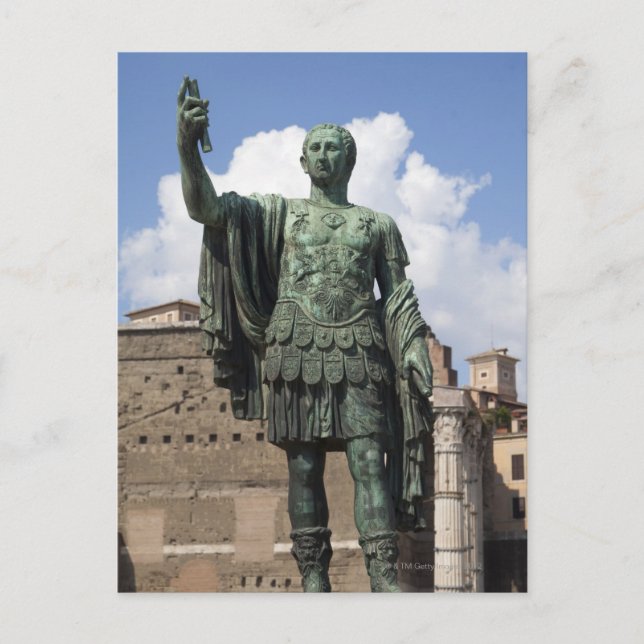 Roman Emperor statue Postcard (Front)