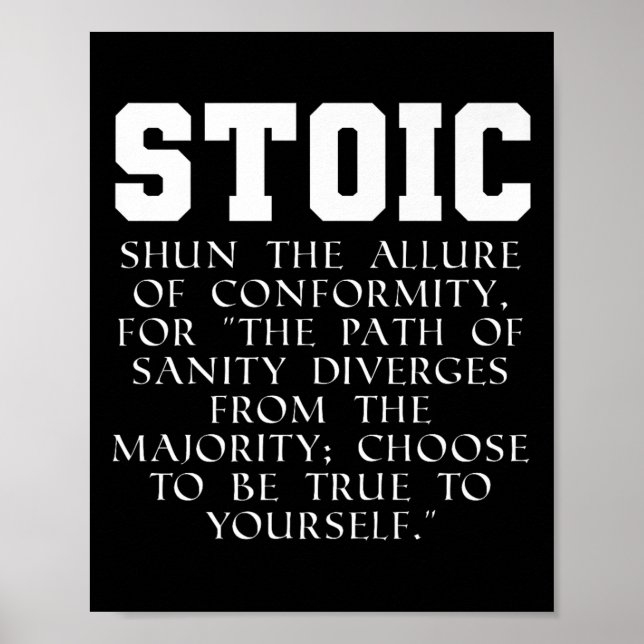 Roman Empire Book Quote Meditation Marcus Aurelius Poster (Front)