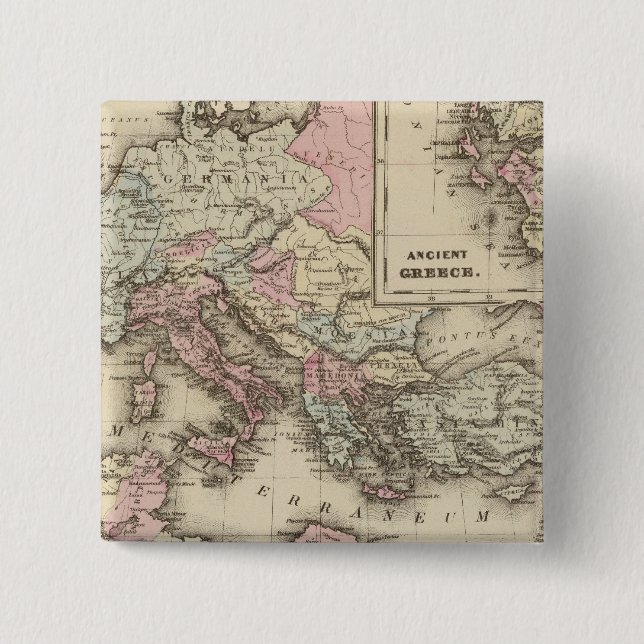 Roman Empire, Greece Button (Front)