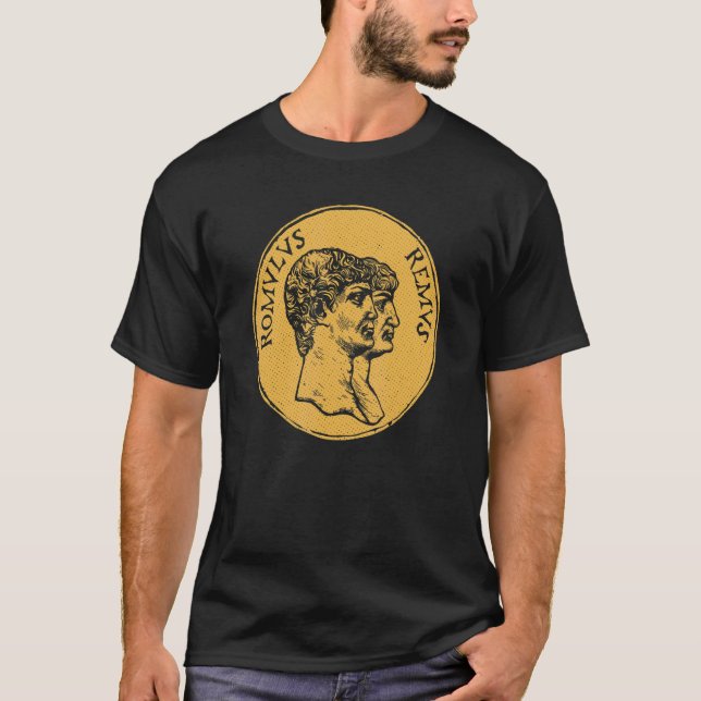 Roman Empire Mythology Romulus And Remus T-Shirt (Front)