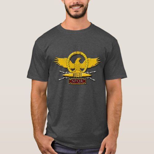 Roman Empire SPQR Eagle Emblem and Wreath t_shirt