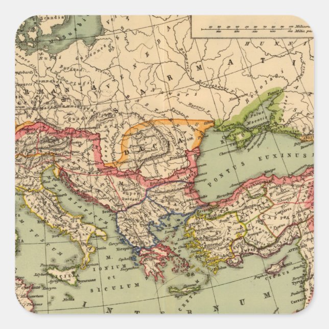 Roman Empire Square Sticker (Front)