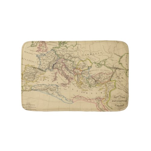 Roman Empire under Constantine and Trajan Bathroom Mat