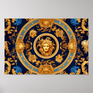 Roman Face Poster