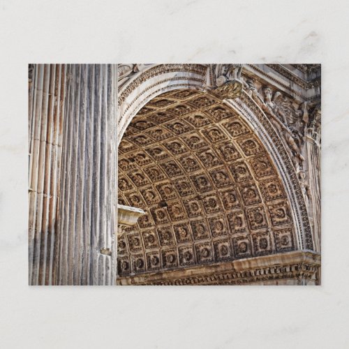 Roman Forum Arch of Septimius Severus Postcard