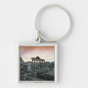 Roman Forum at dawn Keychain