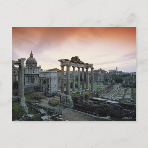 Roman Forum at dawn Postcard