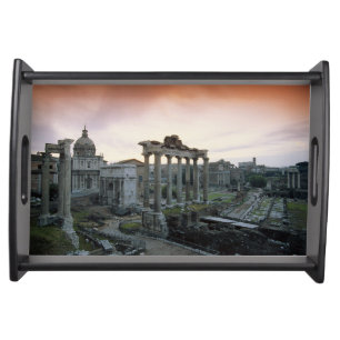 Roman Forum at dawn Serving Tray