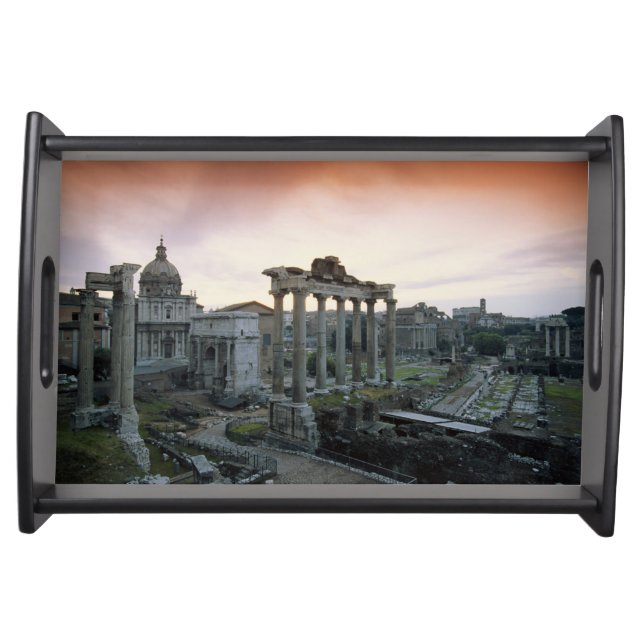 Roman Forum at dawn Serving Tray (Front)
