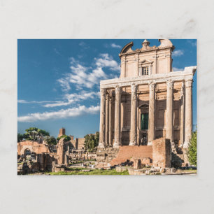 Roman Forum Colosseum Italy Rome Postcard