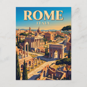 Roman Forum Italy Postcard