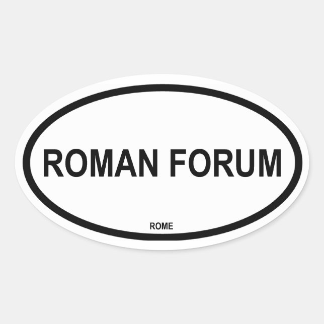 ROMAN FORUM OVAL STICKER (Front)