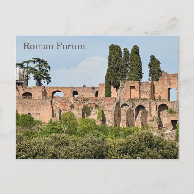 Roman Forum, Rome, Italy Design Postcard (Front)