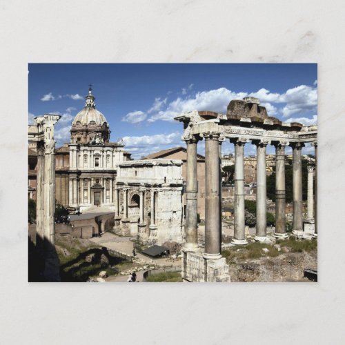 Roman Forum Rome Italy Postcard