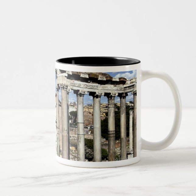 Roman Forum, Rome, Italy Two-Tone Coffee Mug (Right)