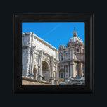 Roman Forum ruins in Rome, Italy Gift Box<br><div class="desc">Ancient ruins in a summer day in Roman Forum in Rome,  Italy. Arch of Emperor Septimius Severus and church Santi Luca de Martina</div>