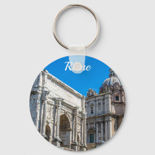 Roman Forum ruins in Rome, Italy Keychain