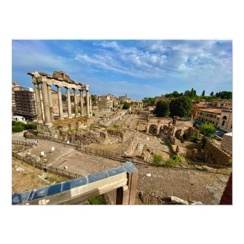Roman Forum Ruins in Rome Italy Photo Print