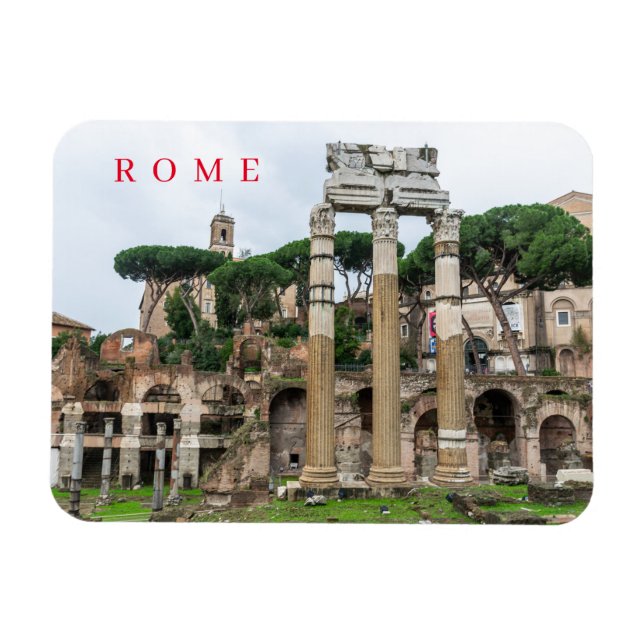 Roman Forum ruins view fridge magnet (Horizontal)