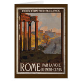 Roman Forum Vintage Travel Advertisement (Front)