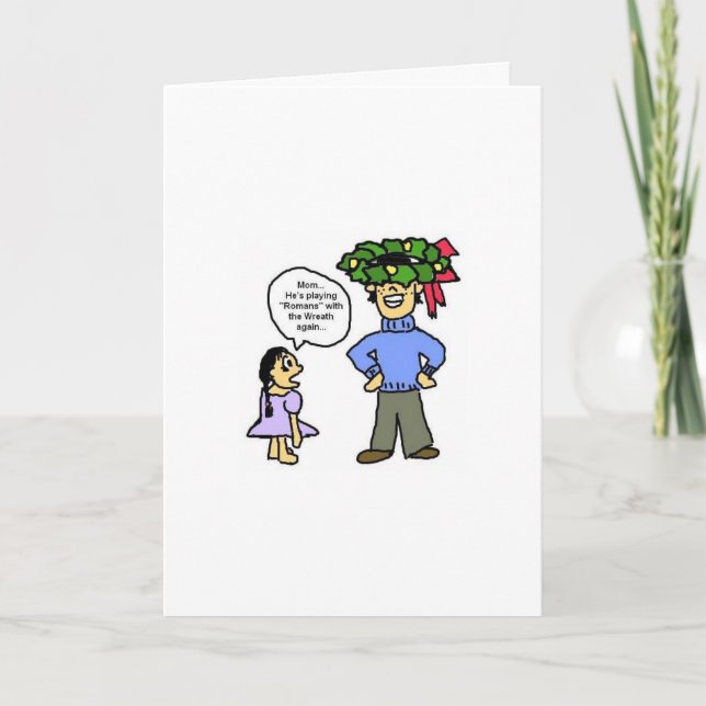 Roman Fun Christmas Card (Front)