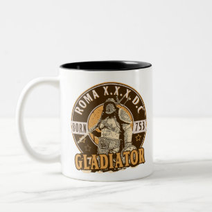 Roman Gladiator Two-Tone Coffee Mug