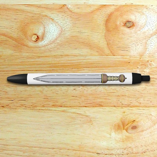 Roman Gladius Pen (Roman Gladius Pen on Wood Desk)