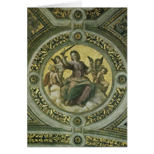 Roman Goddess Justice with Angels by Raphael