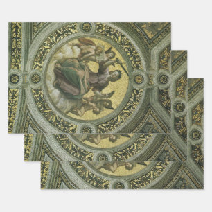 Roman Goddess Justice with Angels by Raphael Wrapping Paper Sheets
