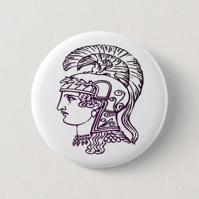 Roman Heads Pinback Button (Front)