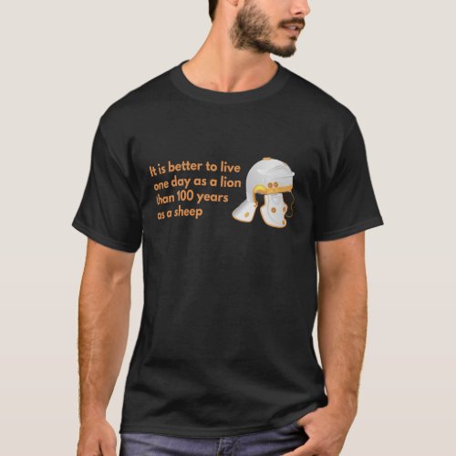 Roman Helmet with Proverb T_Shirt