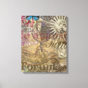 Roman History Italy Travel Vacation Holiday City Canvas Print