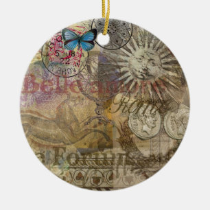 Roman History Italy Travel Vacation Holiday City Ceramic Ornament