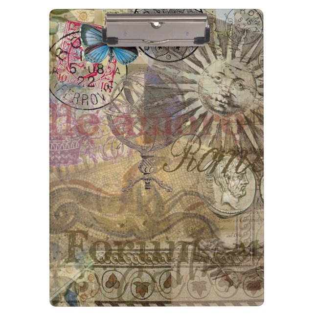 Roman History Italy Travel Vacation Holiday City Clipboard (Front)