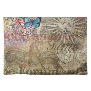Roman History Italy Travel Vacation Holiday City Cloth Placemat