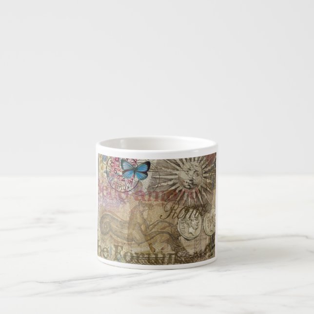 Roman History Italy Travel Vacation Holiday City Espresso Cup (Front)
