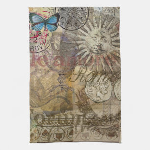 Roman History Italy Travel Vacation Holiday City Kitchen Towel
