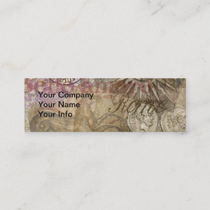Roman History Italy Travel Vacation Holiday City Mini Business Card