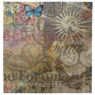 Roman History Italy Travel Vacation Holiday City Napkin